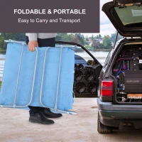 Outsunny Lightweight Outdoor Patio Folding Chaise Lounge Chair - Blue(m-5)