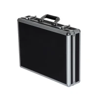 HomCom 18" Lockable Heavy Duty Pistol / Handgun Gun Safety Case - Black(m-1)