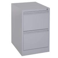Vinsetto 28" Metal 2 Drawer Vertical Locking Office Filing Cabinet - Grey(m-5)