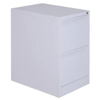 Vinsetto 28" Metal 2 Drawer Vertical Locking Office Filing Cabinet - White(m-5)