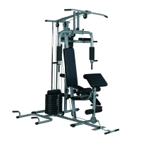 Soozier Versatile Steel Full Body Home Gym Exercise Equipment Machine with 100lb Weight Stack(m-1)
