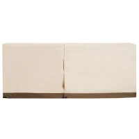 Outsunny 8.5' Outdoor Firewood Log Rack Cover - Beige / Coffee(m-7)