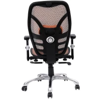 HomCom Mesh Ergonomic Home Office Desktop Computer Chair - Orange(m-8)