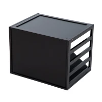 HomCom 16 Bottle Design Modern Wooden Stackable Tabletop Wine Bottle Organizer(m-6)