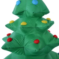 HomCom 7' Tall Outdoor Animated Inflatable Inflatable Christmas Lawn Decoration - Rotating Christmas Tree(m-4)