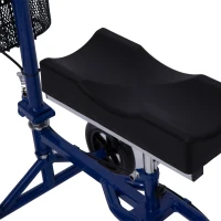 HomCom Steerable Knee Walker Scooter with Basket - Blue(m-9)