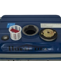 HomCom 2HP 750 Watt 2-Stroke Gas Powered Portable Generator - Blue(m-5)