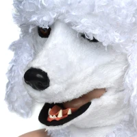 HomCom Poodle Dog Costume Mouth Mover Mask(m-9)