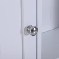 HomCom 23.5" W x 28" H Wooden Wall Mounted Bathroom Storage Cabinet - White(m-8)