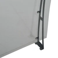 Outsunny 32" x 40" Acrylic Glass Front Door and Window Awning Canopy Kit - Clear(m-10)