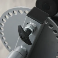 Soozier Adjustable Leg Extension and Curl Training Machine Home Gym Fitness - Black/Grey(m-10)