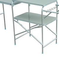 Outsunny 6' Portable Fold-Up Camp Kitchen - Silver(m-9)