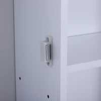 HomCom 23.5" W x 28" H Wooden Wall Mounted Bathroom Storage Cabinet - White(m-6)