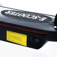 Aosom Black High-Powered 120W Motorized Kids Folding Electric Scooter with LED Lights(m-8)