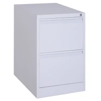 Vinsetto 28" Metal 2 Drawer Vertical Locking Office Filing Cabinet - White(m-1)