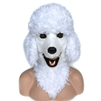 HomCom Poodle Dog Costume Mouth Mover Mask(m-1)