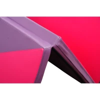 Soozier 8' x 4' x 2" PU Leather Folding Gymnastics / Martial Arts Mat - Pink/ Purple(m-6)