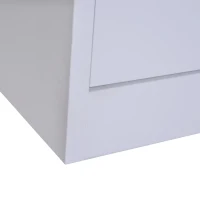 Vinsetto 28" Metal 2 Drawer Vertical Locking Office Filing Cabinet - White(m-13)