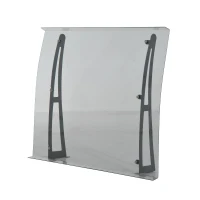 Outsunny 32" x 40" Acrylic Glass Front Door and Window Awning Canopy Kit - Clear(m-6)