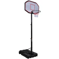 Aosom 10' Adjustable Height Indoor/Outdoor Portable Basketball Hoop(m-1)