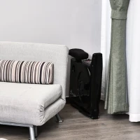 Soozier 2-in-1 Stationary Exercise Bike and Tabletop Workstation with LCD Monitor  Black(m-14)