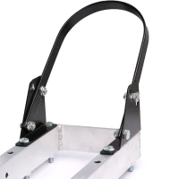 Heavy Duty Aluminium Motorcycle Dirt Bike Scooter Carrier Hitch Rack Hauler Trailer with Loading Ramp Double-hung Arm - IKURAM(m-8)