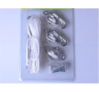 Outsunny Sun Sail Shade Installation Accessory Hardware Kit, Stainless Steel(m-3)