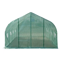 Outsunny 20’ x 10’ x 7’ Plastic Portable Outdoor Patio Walk-In Greenhouse Kit(m-8)