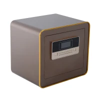 HomCom 16” x 12” x 14” LCD Digital Security Storage Safe Box - Brown(m-1)