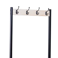 HomCom Entryway Hall Tree Coat Rack with Shoe Bench Storage(m-8)