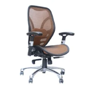 HomCom Mesh Ergonomic Home Office Desktop Computer Chair - Orange(m-1)