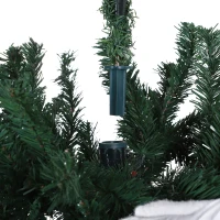 HOMCOM 9' PVC Unlit Spruce Artificial Christmas Tree with Metal Stand  2028 Tips  Green(m-8)