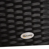 Outsunny Rattan Wicker Sofa Patio Chair w/ Weather-Resistance & Washable Cushion Cover - Pool/Patio/Spa(m-11)