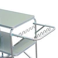 Outsunny 6' Portable Fold-Up Camp Kitchen - Silver(m-10)