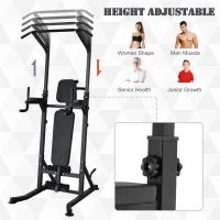 Soozier Pullup Assisted Machine Exercise Weight Power Tower with Multiple Adjustable Positions for Strengthening Many Muscles(m-5)
