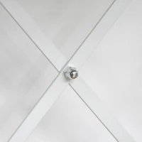 HOMCOM Rolling Dorm Kitchen Cart w/Shelving, 2 Lockable Wheels, and Side Wire Grids(m-17)