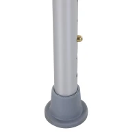 HOMCOM Adjustable Aluminum Bath Stool Spa Shower Chair Non-Slip w/ Shower Hole(m-15)