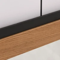 HOMCOM Industrial Style Square Bathroom Wall Mirror, Rustic Mirror, Barn Door Style Make Up Home Decoration, Wood(m-13)