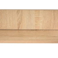 HOMCOM Industrial Style Standing Sitting Computer Desk with Steel Frame, Storage Shelf(m-17)