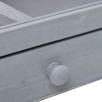 PawHut 2 Tiers Wooden Hamster Cage Mice and Rat House Small Animal Habitat with Double Room and Pull-out Tray(m-12)