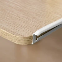 HOMCOM Rolling Dorm Kitchen Cart w/Shelving, 2 Lockable Wheels, and Side Wire Grids(m-15)