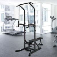 Soozier Pullup Assisted Machine Exercise Weight Power Tower with Multiple Adjustable Positions for Strengthening Many Muscles(m-8)