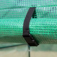 Outsunny 5' x 5' x 6' 2-Tier Shelf Greenhouse for Outdoor Garden Plant & Plant Use with PE Cover & Steel Frame(m-14)