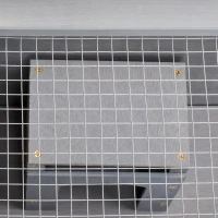 PawHut 2 Tiers Wooden Hamster Cage Mice and Rat House Small Animal Habitat with Double Room and Pull-out Tray(m-10)