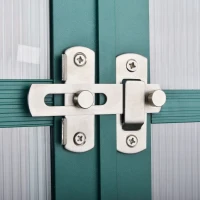 Outsunny 6' x 6' x 7' Walk-in Plant Polycarbonate Greenhouse with Temperature Controlled Window Hobby Greenhouse for Backyard/Outdoor(m-8)