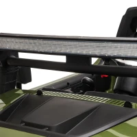 Aosom Kids Ride On Car Off Road Toy Truck SUV, 12V Electric Battery Powered with Remote Control, MP3 function, Adjustable Speed, and Four Wheel Spring Suspension, Green(m-12)