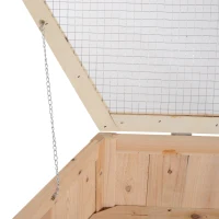 PawHut 3-Tier Extra Large Wooden Hamster Cage with Seesaws, Small Animal Cage and Habitat, Mice, Rat, Gerbil, & Hamster Habitat, Ladder, Feeding Bowl, Openable Top and Front Door(m-12)