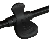 PawHut Pet Stroller Foldable Dog Cat Carriage with Adjustable Handlebar Rear Door EVA Wheel Brake Storage Bag Mesh Window Safety Leash Grey(m-14)