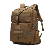 3P 45L Outdoor Marching Knapsack Tactical Backpack Khaki(m-2)
