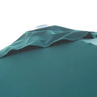 Outsunny 10' x 10' Patio Offset Parasol Hanging Cantilever Umbrella with 360° Rotation & Adjustable Tilt - Green(m-6)